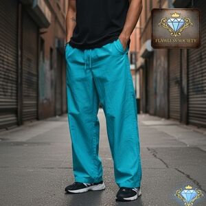 NWT Royalty by Maluma x Macy’s Wide Leg Pants - Scuba Blue - Size Medium